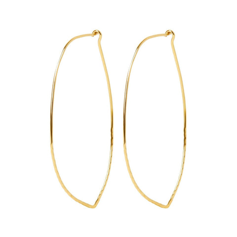 Indira Elongated Hoop Earrings - Lady of the Lake