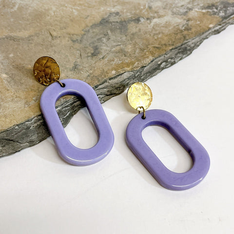 Infinity In Purple Earrings