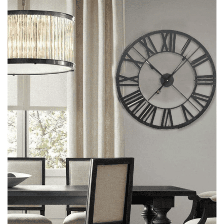 Iron Frame Clock With Roman Numbers - Lady of the Lake
