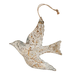 Iron Patina Dove Ornament