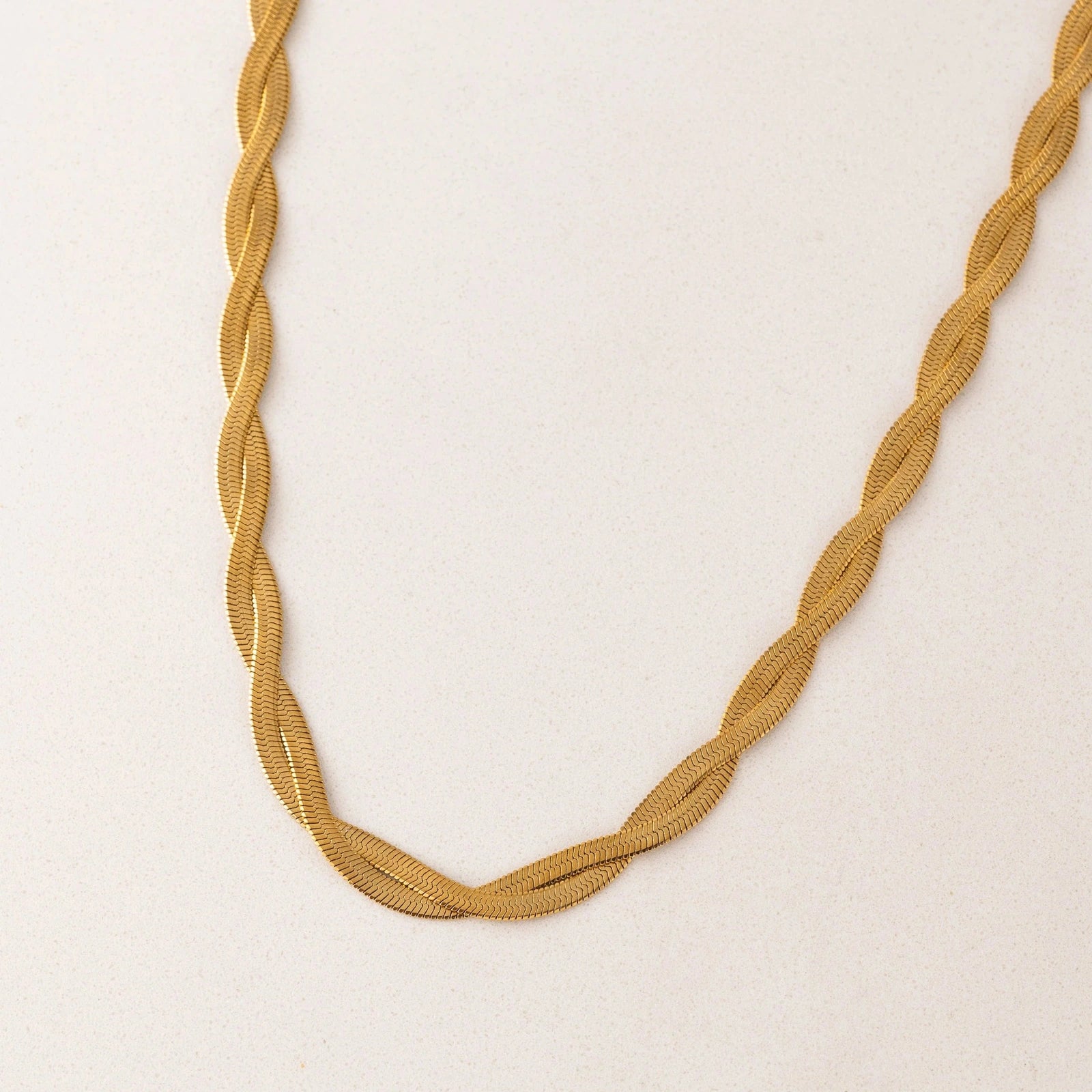 Josie Twist Herringbone Necklace - Lady of the Lake