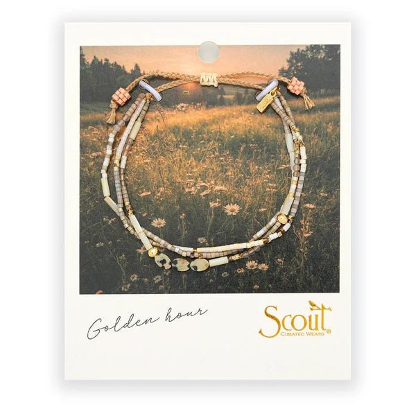 Joy | Dalmatian Jasper & Gold - Mixed Media Bracelet - Lady of the Lake