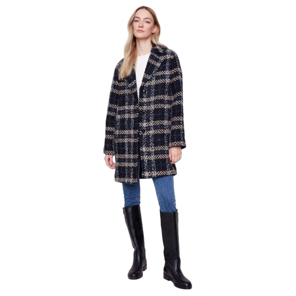 Juliana Plaid Bouclé Coat - Lady of the Lake
