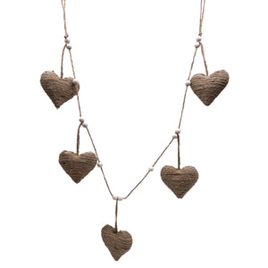 Jute Heart Garland