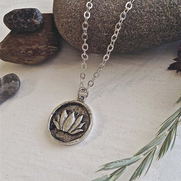 Kamala Lotus Talisman Necklace - Lady of the Lake