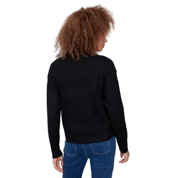Karina Heart Mock Neck Drop Shoulder Sweater - Lady of the Lake