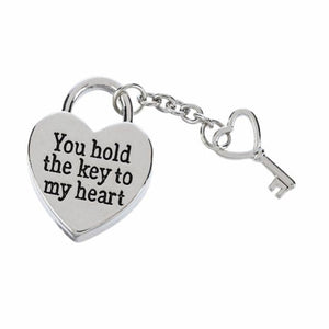 Key To My Heart - Heart & Key Charm