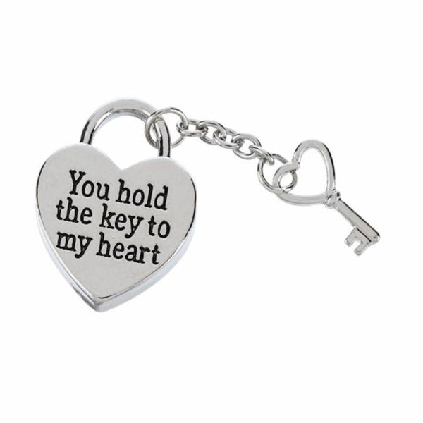 Key To My Heart - Heart & Key Charm