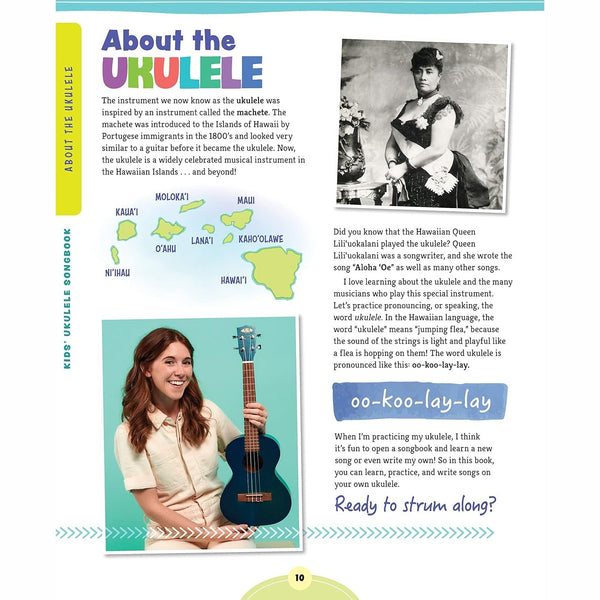 Kids' Ukulele Songbook - Paperback Book - Lady of the Lake