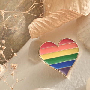 Kinsey Pride Heart Lapel Pin - Lady of the Lake