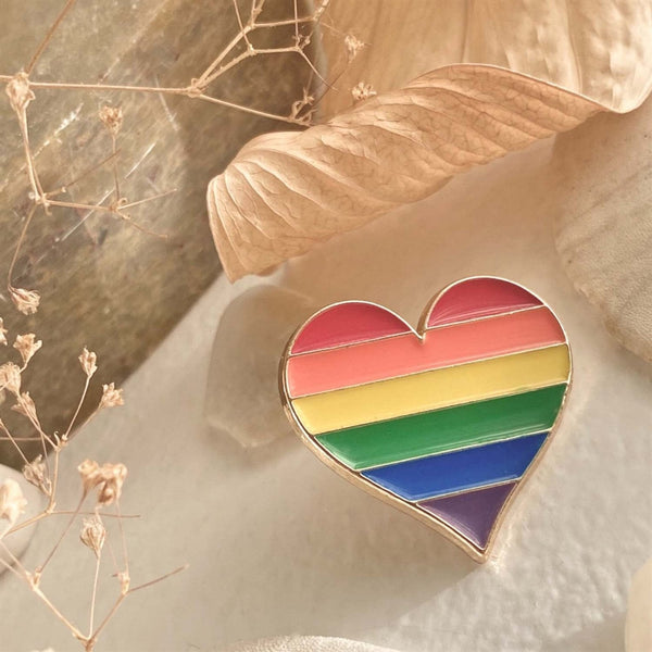 Kinsey Pride Heart Lapel Pin - Lady of the Lake