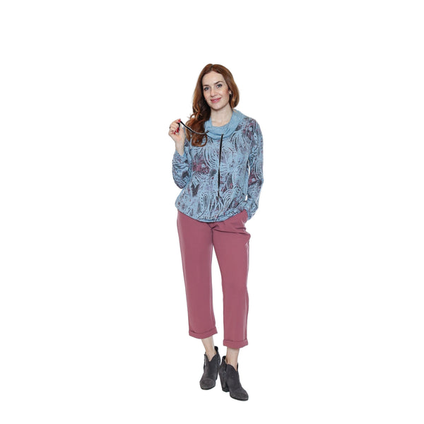 Klara Cowl Neck Sweater With Drawstring - Lady of the Lake