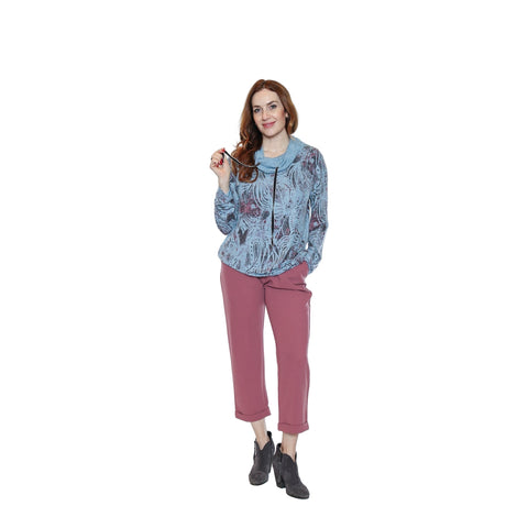 Klara Cowl Neck Sweater With Drawstring - Lady of the Lake