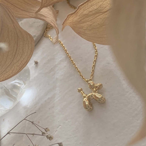 Koons Balloon Dog Charm Necklace - Lady of the Lake