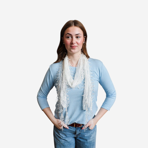 Lacy Scarf With Drops - Lady of the Lake