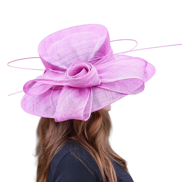 Lady Sarah Dress Hat With Dome Loops Bow