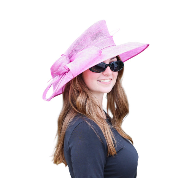 Lady Sarah Dress Hat With Dome Loops Bow