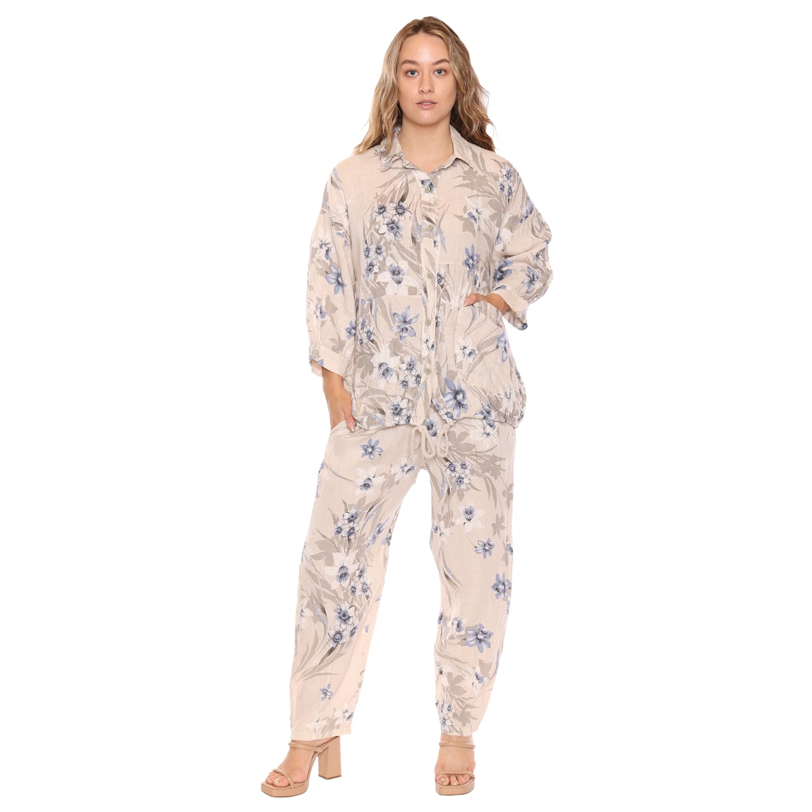 Lana Linen Top / Jacket - Lady of the Lake