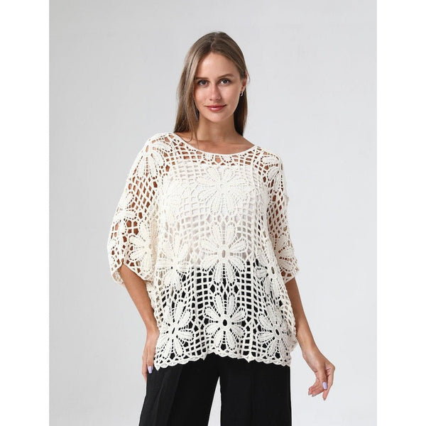 Larissa Loose Knit Summer Cover Up - Lady of the Lake