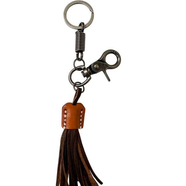 Leather Keychain With Tassel - Lady of the Lake