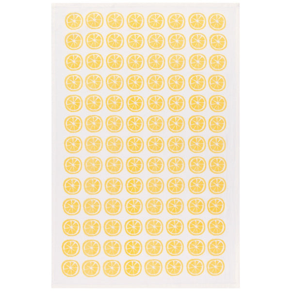 Lemon Print Yellow Floursack Dishtowels - Set of 2 - Lady of the Lake