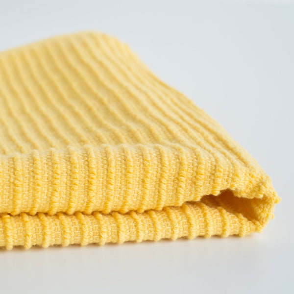 Lemon Yellow Ripple Dishcloths - Set of 2 - Lady of the Lake