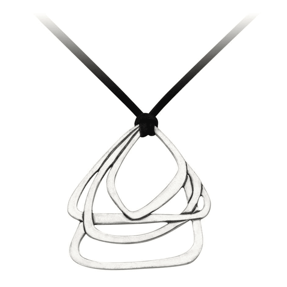 Lentia Pendant Necklace On Suede Cord - Lady of the Lake