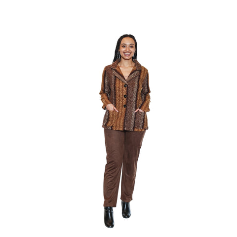 Lilium Boucle Plaid Jacket With Pockets - Lady of the Lake