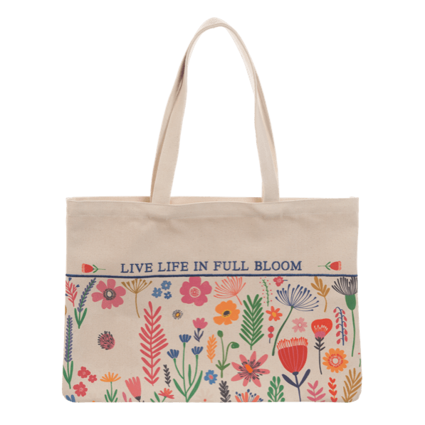 Live Life In Full Bloom - Tote Bag - Lady of the Lake