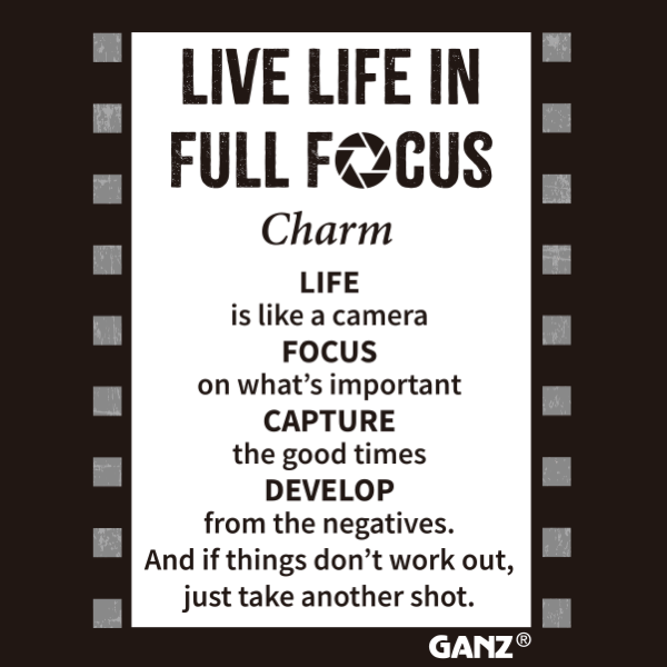 Live Life in Full Focus - Camera Charm