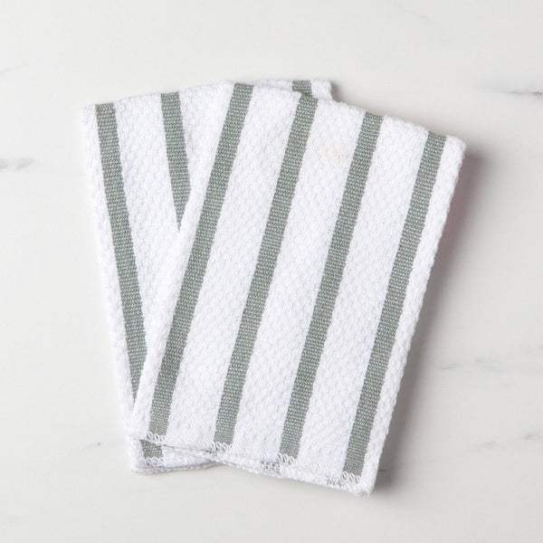 London Grey Basketweave Dishcloths - Set of 2 - Lady of the Lake
