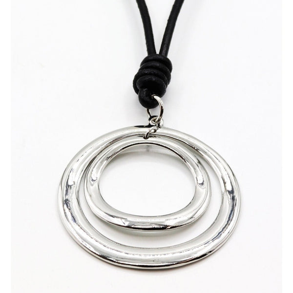 Long Necklace With Circle Pendants