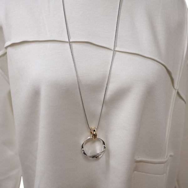 Long Necklace With Circular Pendants - Lady of the Lake