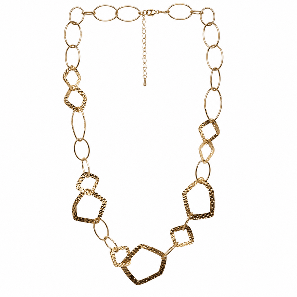 Long Necklace With Irregular Shaped Loops - Lady of the Lake