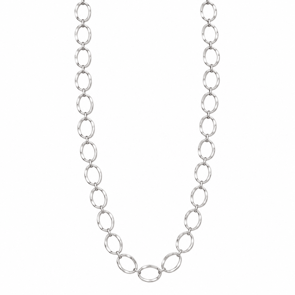 Long Necklace With Linked Circles
