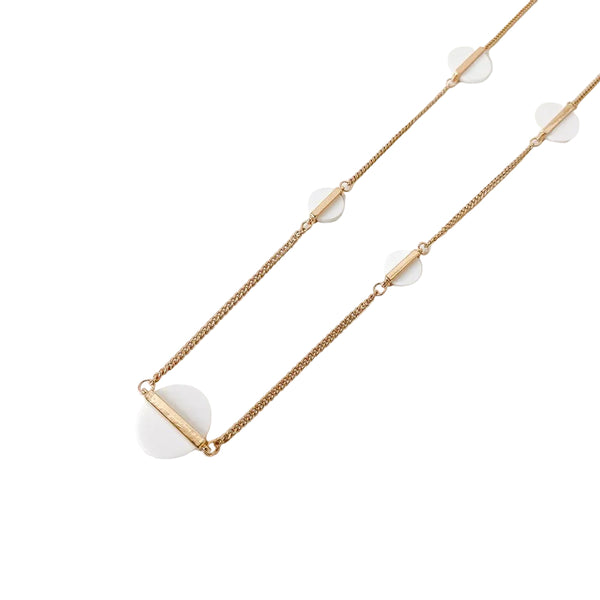 Long Necklace With Resin Pendants - Lady of the Lake