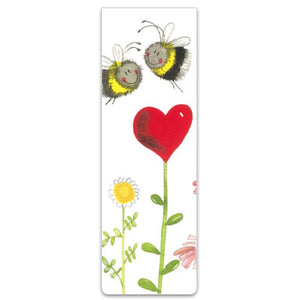 Love Heart Bees Magnetic Bookmark