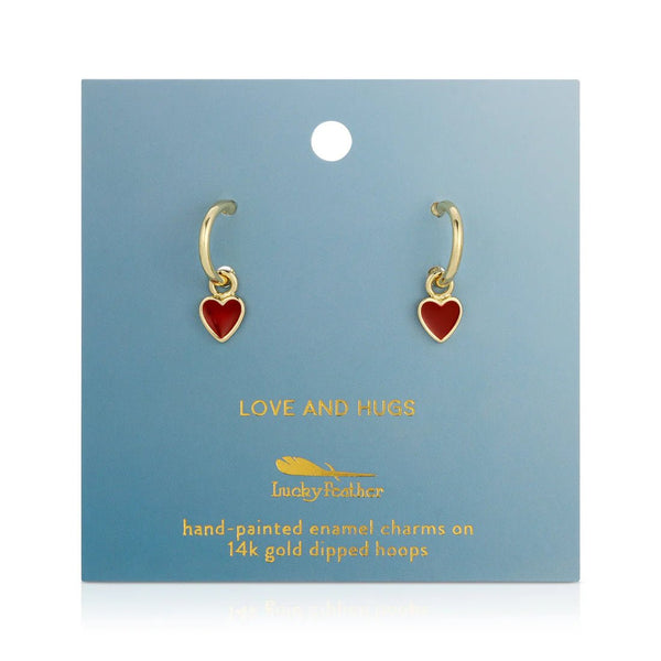 Love & Hugs - Heart Hoop Earrings - Lady of the Lake