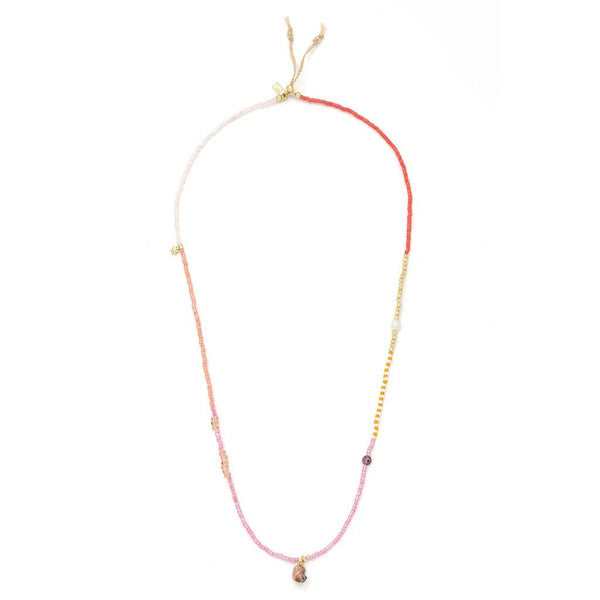 Love | Rhodocrosite - Mixed Media Bracelet / Necklace - Lady of the Lake
