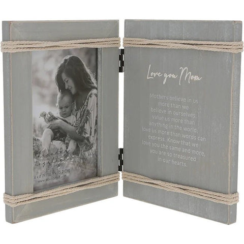 Love You Mom - Hinged Sentiment Photo Frame - Lady of the Lake