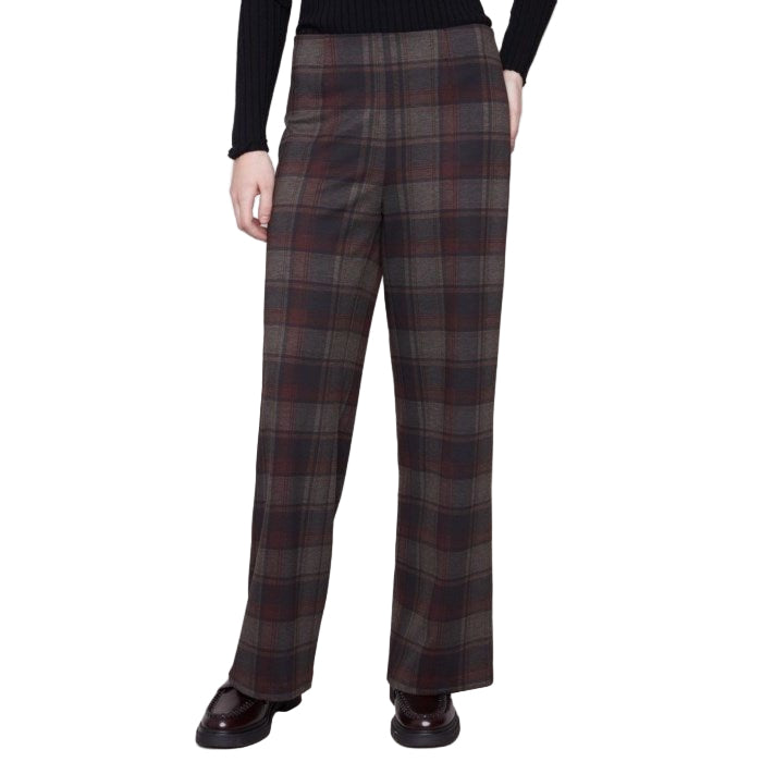 Lucia Printed Pull - On Ponte Wide Leg Pants - Lady of the Lake