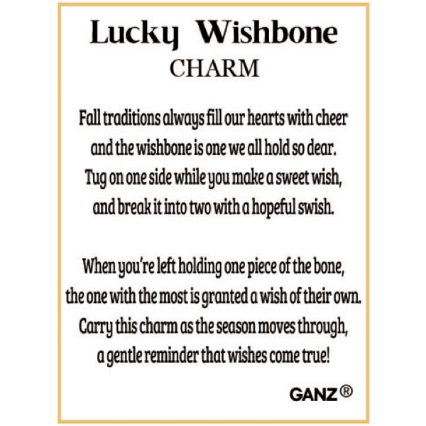 Lucky Wishbone - Wishbone Charm - Lady of the Lake