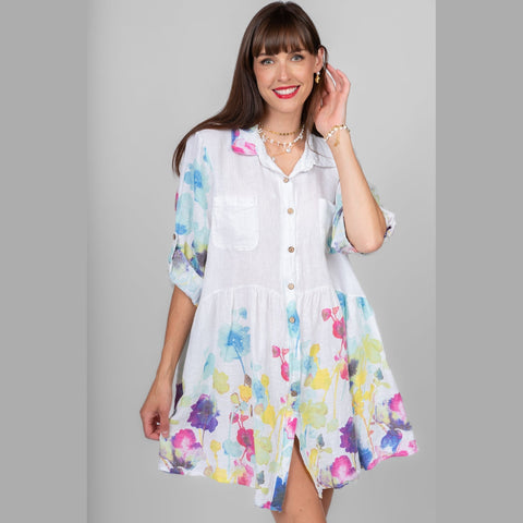 Lya Linen Shirt Dress - Lady of the Lake