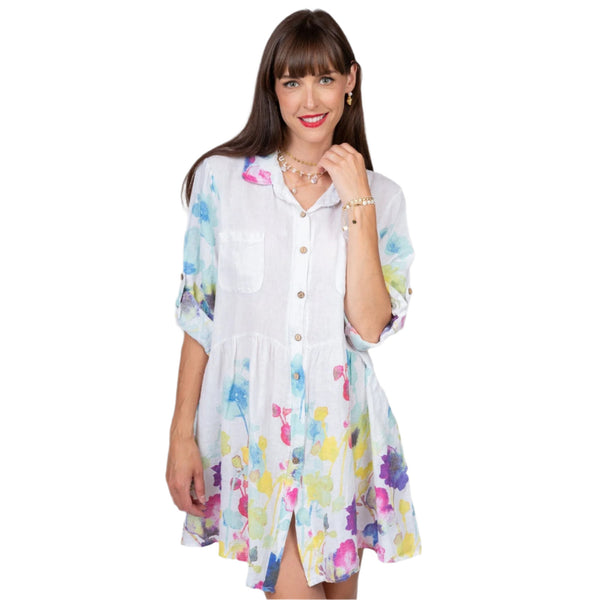 Lya Linen Shirt Dress - Lady of the Lake
