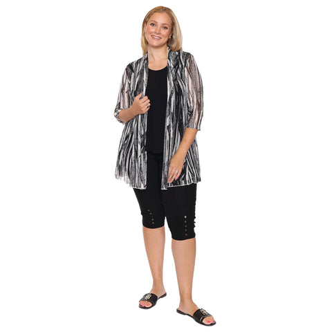 Lydia Mesh Flare Cardigan