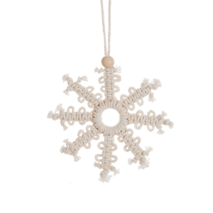 Macrame Snowflake Ornament