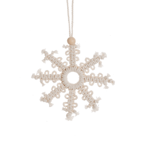 Macrame Snowflake Ornament