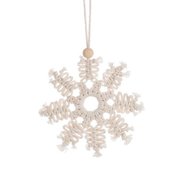 Macrame Snowflake Ornament