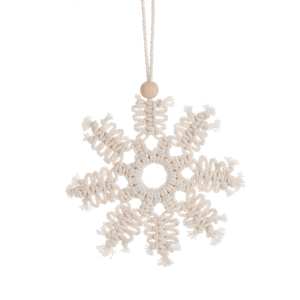 Macrame Snowflake Ornament