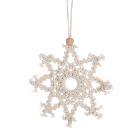 Macrame Snowflake Ornament